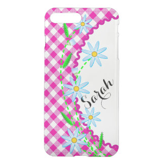 iPhone 7 Clearly Plus Deflector Case Pink Gingham