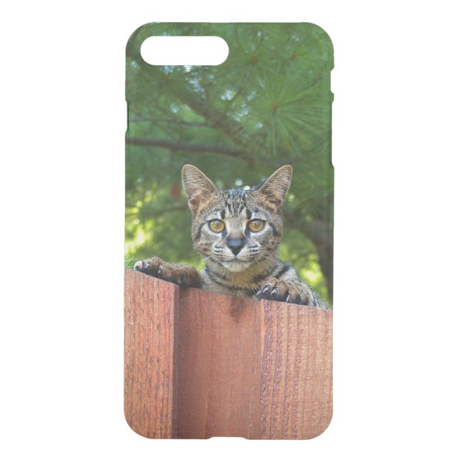 iPhone 7 Clearly Plus Deflector Case Savannah Cat (Back)