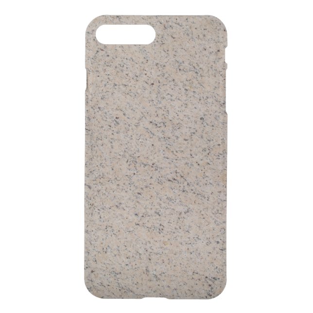 iPhone 7 Clearly Plus Deflector Case Tan Marbled (Back)