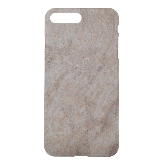 iPhone 7 Clearly Plus Deflector Case Tan Marbled (Back)