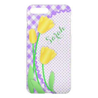 iPhone 7 Clearly Plus Deflector Case Yellow Tulip