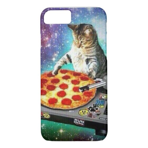 iPhone 7 DJ Pizza Cat Case