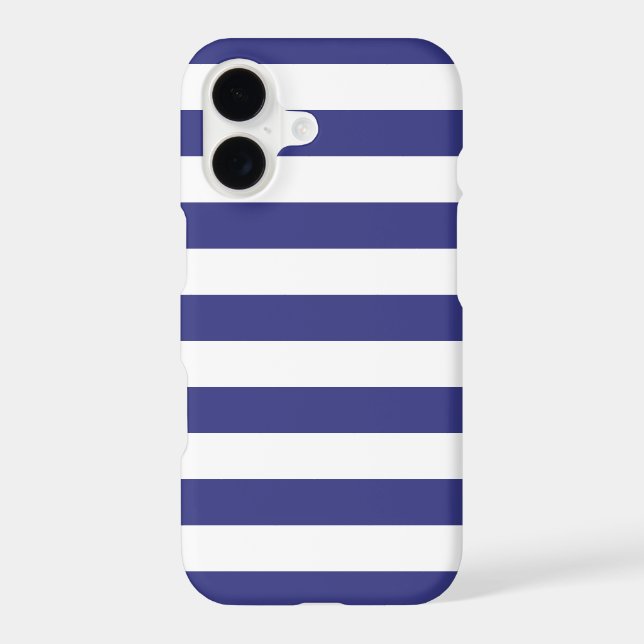 iPhone 7 Plus Case - Royal Blue Bold Stripes (Back)