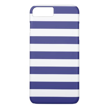 Iphone 7 Plus Case - Royal Blue Bold Stripes by ipad_n_iphone_cases at Zazzle