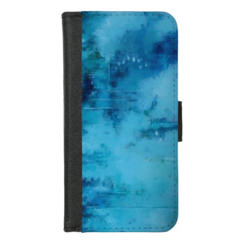 Iphone 87_Aqua Wallet Cover Iphone