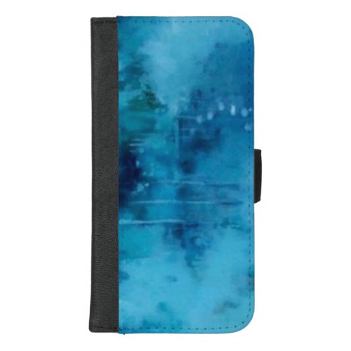 Iphone 87 Plus_Aqua Wallet Cover iphone