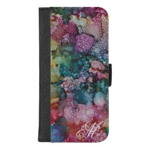 IPhone 8/7 Plus Wallet Case "Pink Greens"