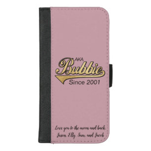 IPhone 8/7 Wallet Case "Bubbie/Gold" Personalize