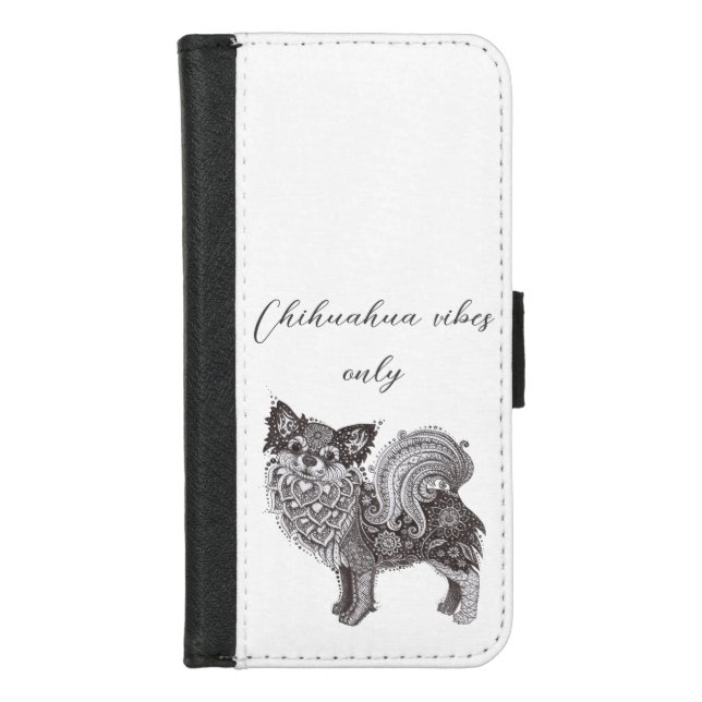  iPhone 8/7 Wallet Case Chihuahua vibes (Front)