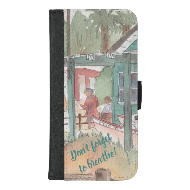 IPhone 8/7 Wallet Case "Crystal Cove" Personalize (Front)