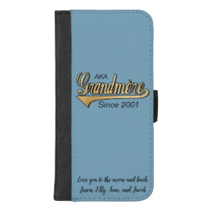 IPhone 8/7 Wallet Case "Grandmere/Gld" Personalize