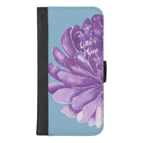 IPhone 87 Wallet Case Lavender Flower Personalize