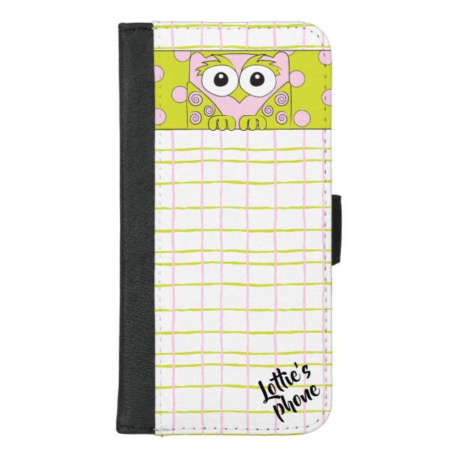 IPhone 8/7 Wallet Case "Owl in a Tree" Personalize (Front)