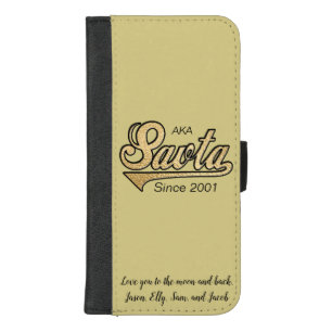 IPhone 8/7 Wallet Case "Savta/Gold" Personalize
