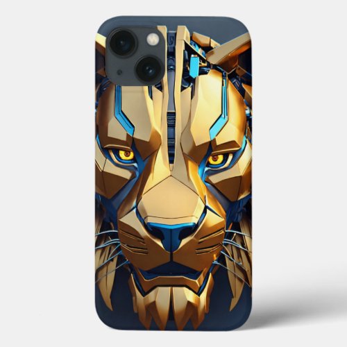 Iphone back cover with lion face design