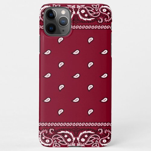 iPhone Bandana Burgundy Phone Case