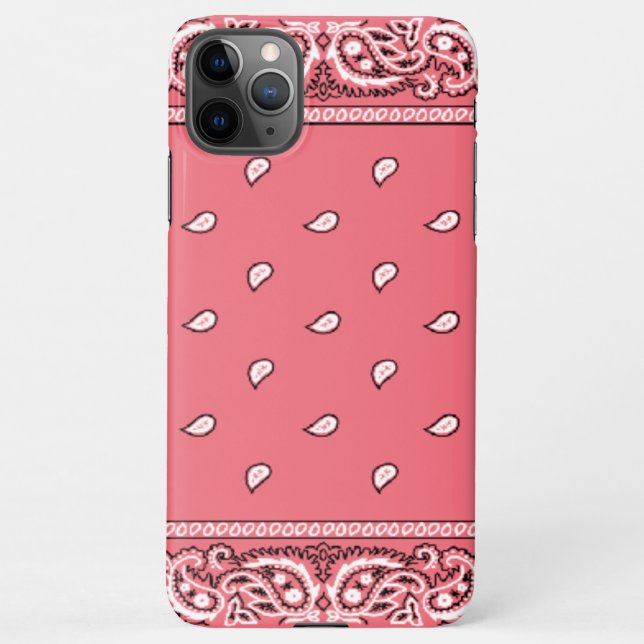 iPhone Bandana Pink Phone Case (Back)
