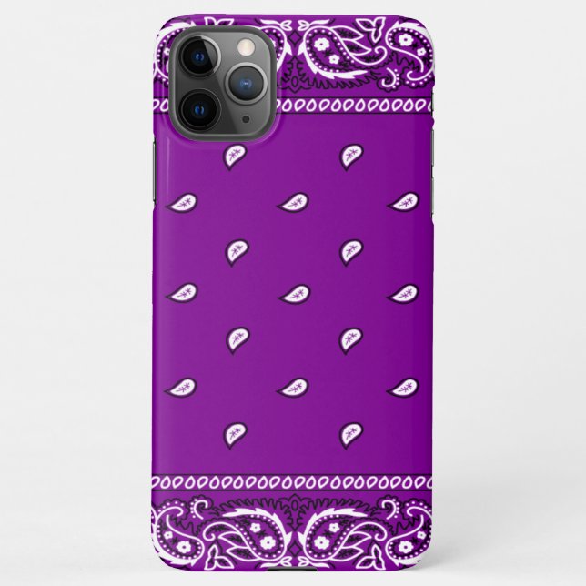 iPhone Bandana Purple Phone Case (Back)