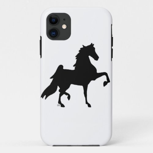 Iphone Barely there Case  Saddlebred Silhouette