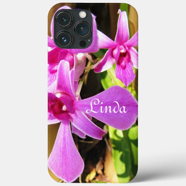 iPhone Case 10 - 13  Tropical Pink Orchid (Back)