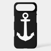 IPhone case anchor black (Back)