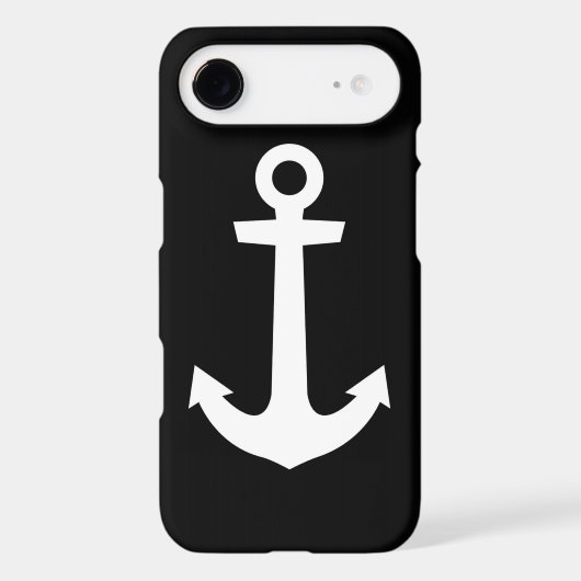 IPhone case anchor black (Back)