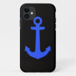 Iphone Case Anchor  Black &amp; Blue at Zazzle
