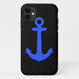 iPhone case Anchor black & blue