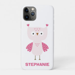 IPHONE CASE : CUTE OWL + CUSTOMISABLE NAME
