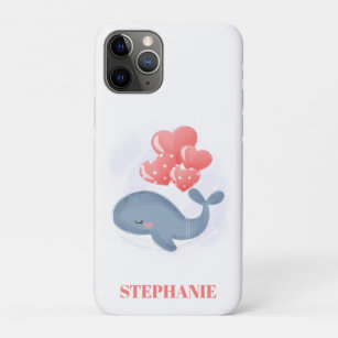 IPHONE CASE : CUTE WHALE WITH BALLOONS