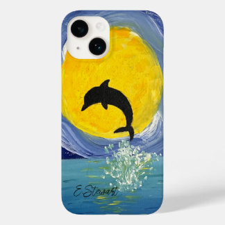 Iphone Case - Dolphin Moon Ocean