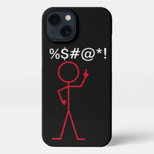 iPhone Case - "Eff You" Red Stick figure