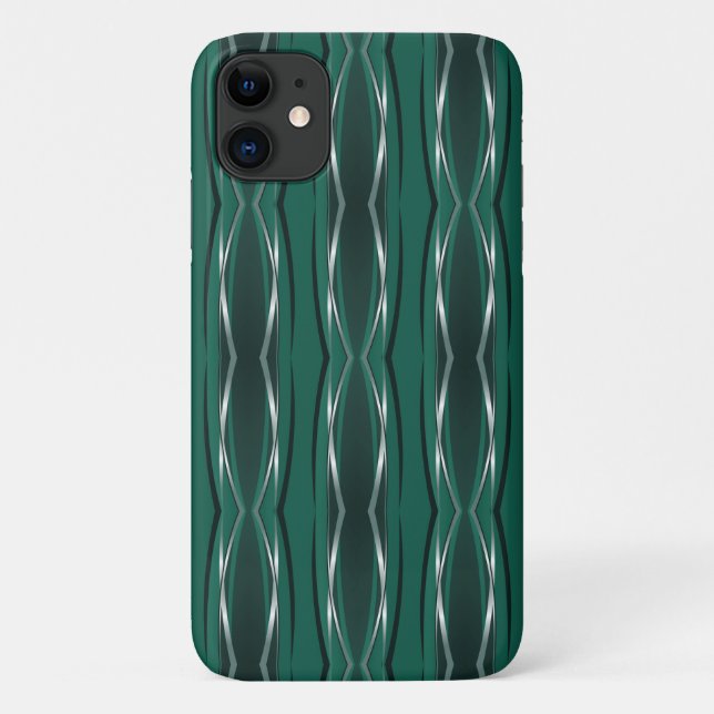 iPhone Case - Forest Silver Retro (Back)