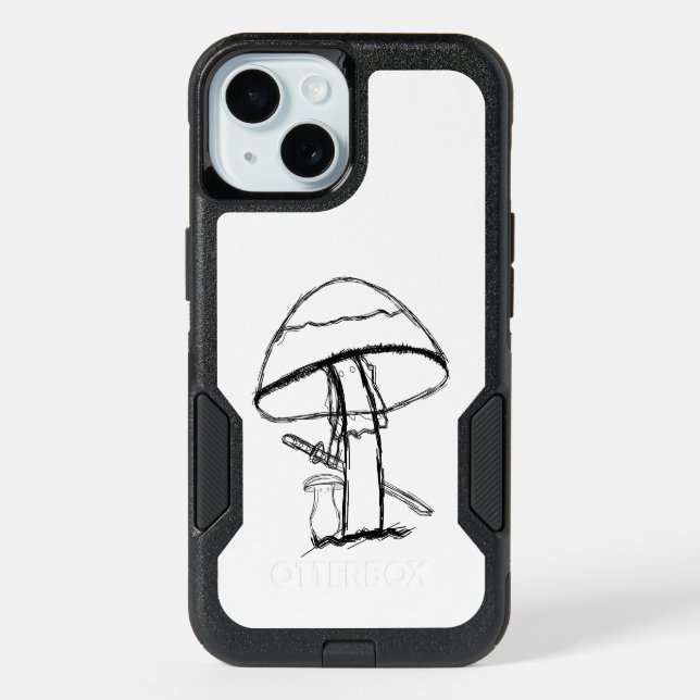 Iphone Case | Gangster Mushroom With A Katana (Back)
