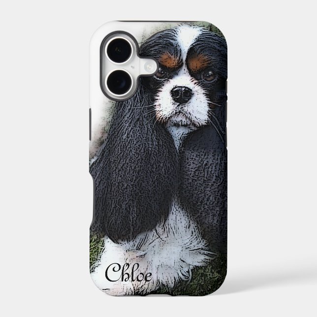 iPhone case, king charles cavalier spaniel, iPhone Case (Back)