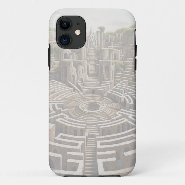 iPhone Case – LABYRINTH (alabaster) (Back)