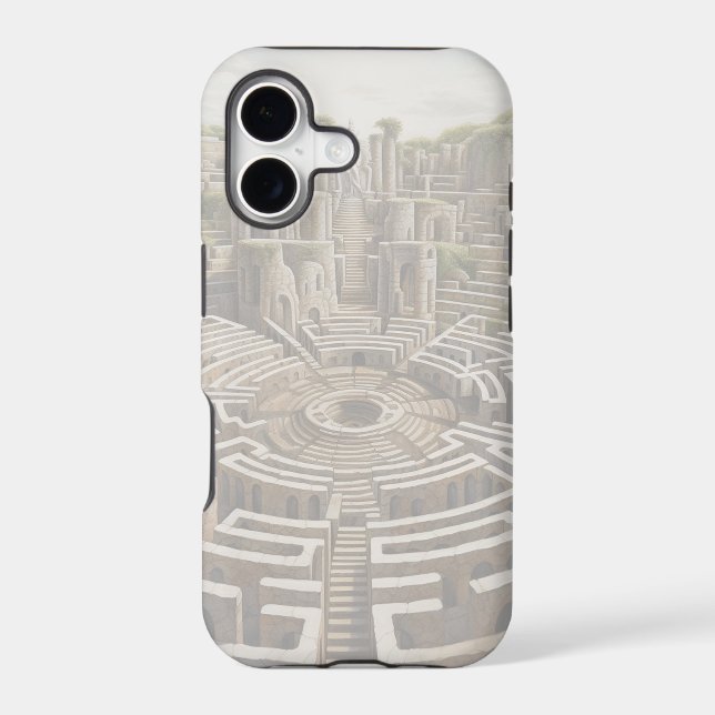 iPhone Case – LABYRINTH (alabaster) (Back)