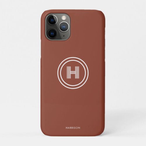 iPhone Case | Modern Simple Monogrammed
