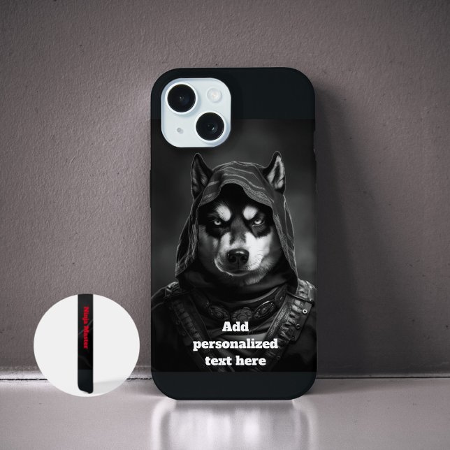  IPhone Case Personalized Black  | Ninja Husky  (Creator Uploaded)