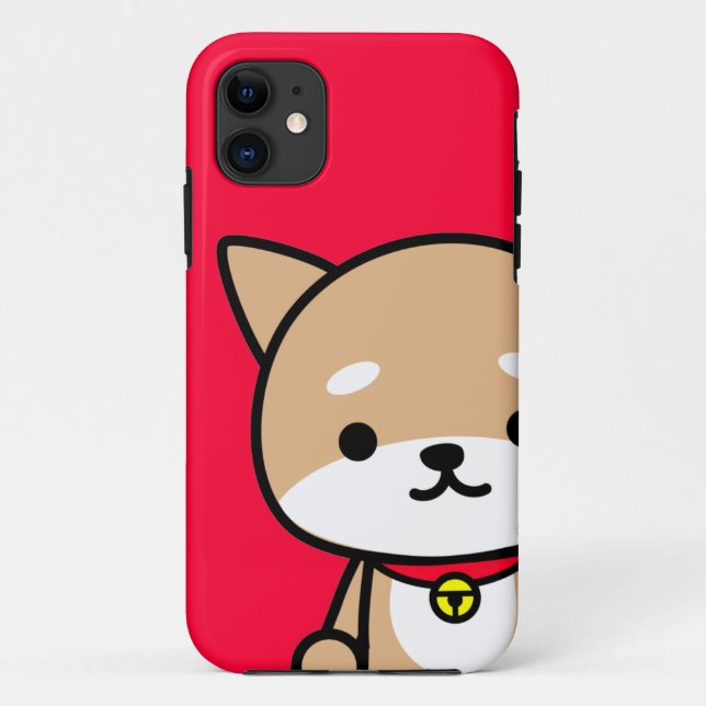 iPhone Case - Puppy - Red (Back)