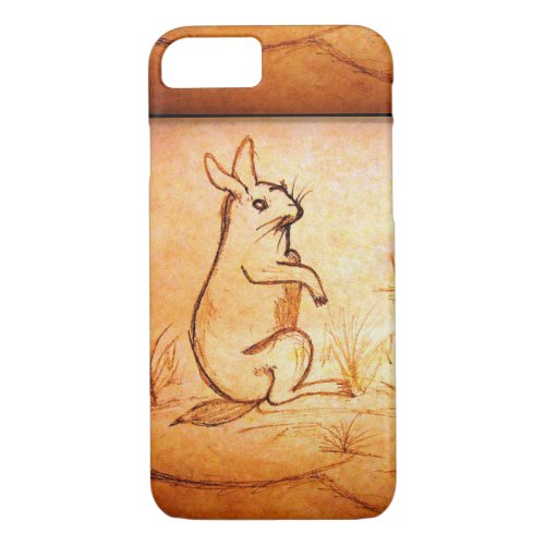 Iphone Case Rabbit in Desert for Animal Lovers