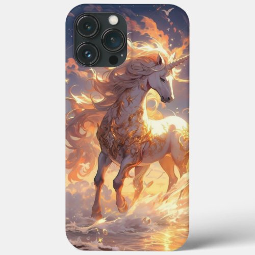 iPhone case rare horse gold printing