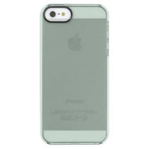 iPhone Case, Soft Sage Clear iPhone SE/5/5s Case