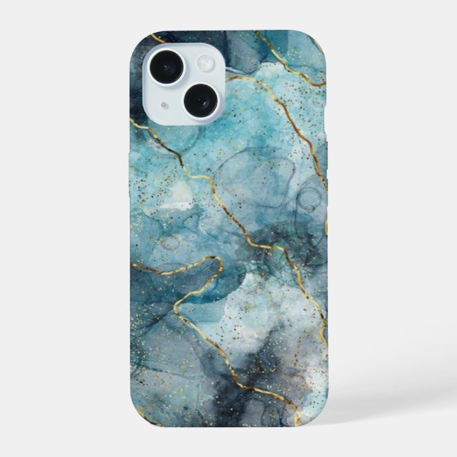 iPhone Case, Thunder Marble Impact-Resistant Case: Case (Back)