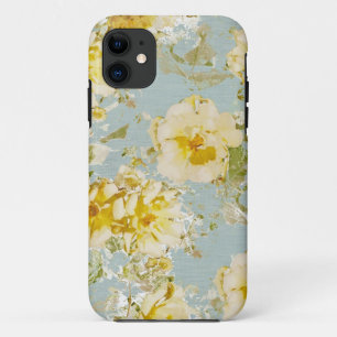 iPhone case Vintage blue flowers