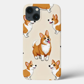 iPhone case with a cute Welsh Corgi character