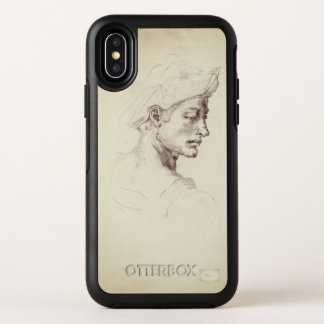iphone case with a sketch of a man's head