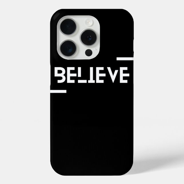 iPhone case with BELIEVE designs (Back)