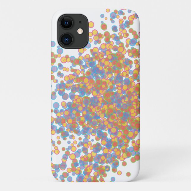 IPhone case with circle abstract design (Back)