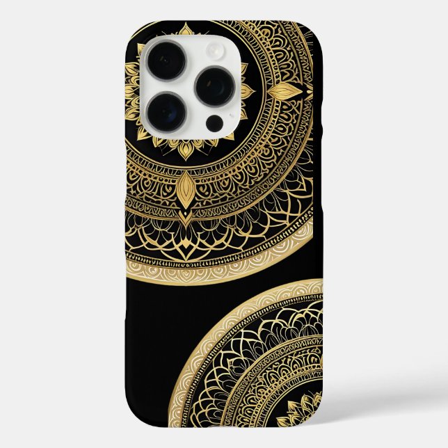 iPhone case with Mandala art Design (Back)